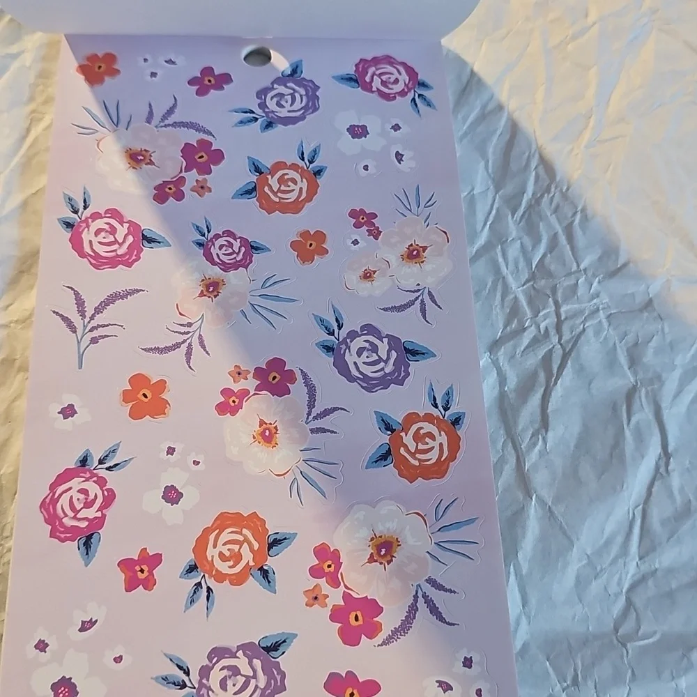 NWT Recollections Floral 'Lady' Sticker Sheet - Pink, Green, Yellow, Teal 679pcs
